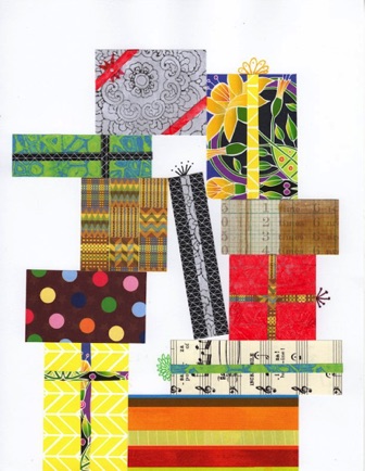 A Pile of Presents
Mixed Media on Paper
11" H x 8.5" W
2021 A Pile of Presents
Mixed Media on Paper
11" H x 8.5" W
2021